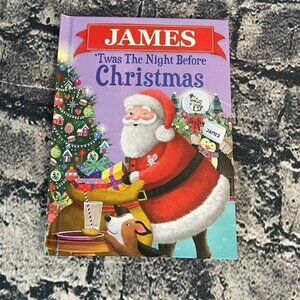 JAMES 'Twas the Night Before Christmas with Child's Name Hardcover